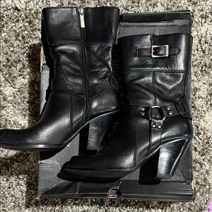 Stylish Black Harley-Davidson Leather Boots